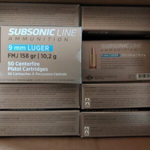 PPU 9 mm Luger FMJ 158 grs